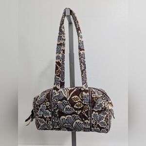 Vera Bradley Brown and Blue Quilted Shoulder Bag